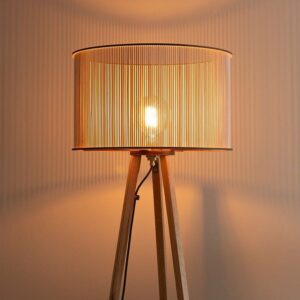 Modern LED Floor Lamp with Adjustable Height and Dimmable Light